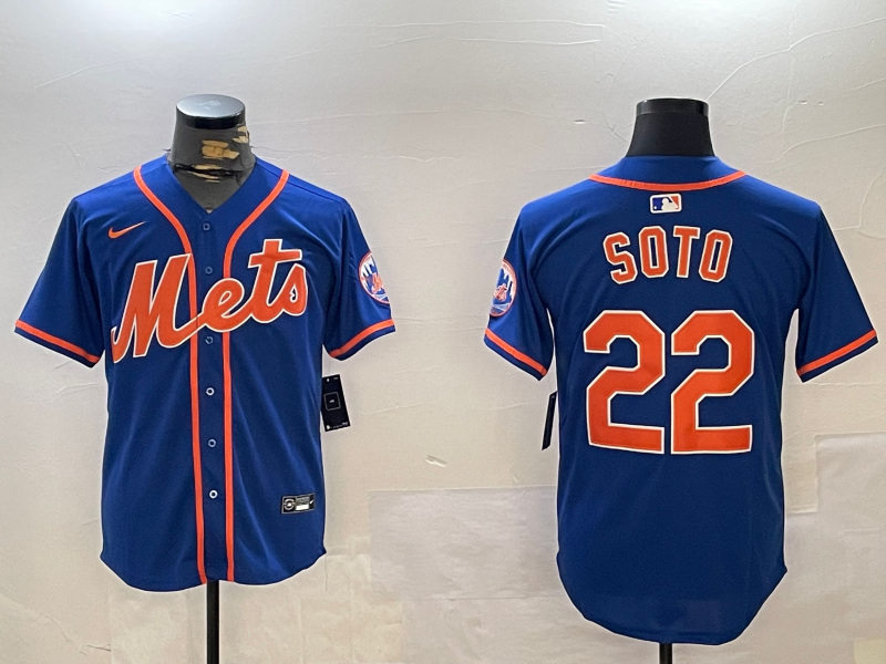 Men's New York Mets Juan Soto #22 Royal Alternate Jersey